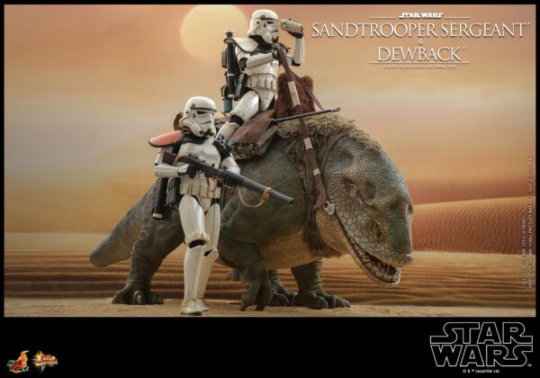 HOT TOYS 12" STAR WARS SANDTROOPER SERGEANT & DEWBACK DELUXE 1/6TH SIXTH SCALE SET MMS722 ANH - Image 14