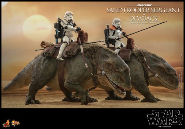HOT TOYS 12" STAR WARS SANDTROOPER SERGEANT & DEWBACK DELUXE 1/6TH SIXTH SCALE SET MMS722 ANH - Image 8