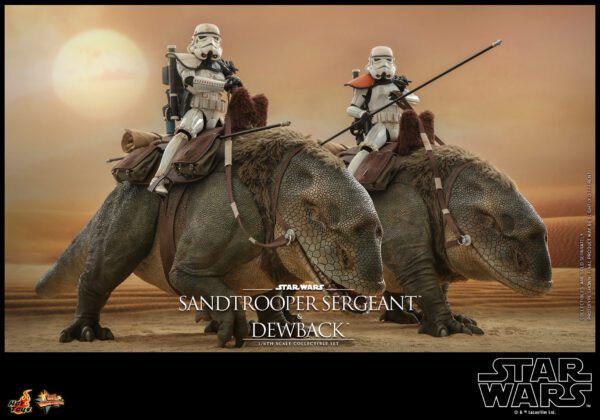 HOT TOYS 12" STAR WARS SANDTROOPER SERGEANT & DEWBACK DELUXE 1/6TH SIXTH SCALE SET MMS722 ANH - Image 15