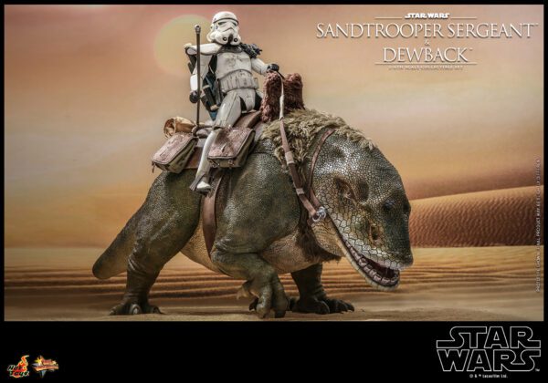 HOT TOYS 12" STAR WARS SANDTROOPER SERGEANT & DEWBACK DELUXE 1/6TH SIXTH SCALE SET MMS722 ANH