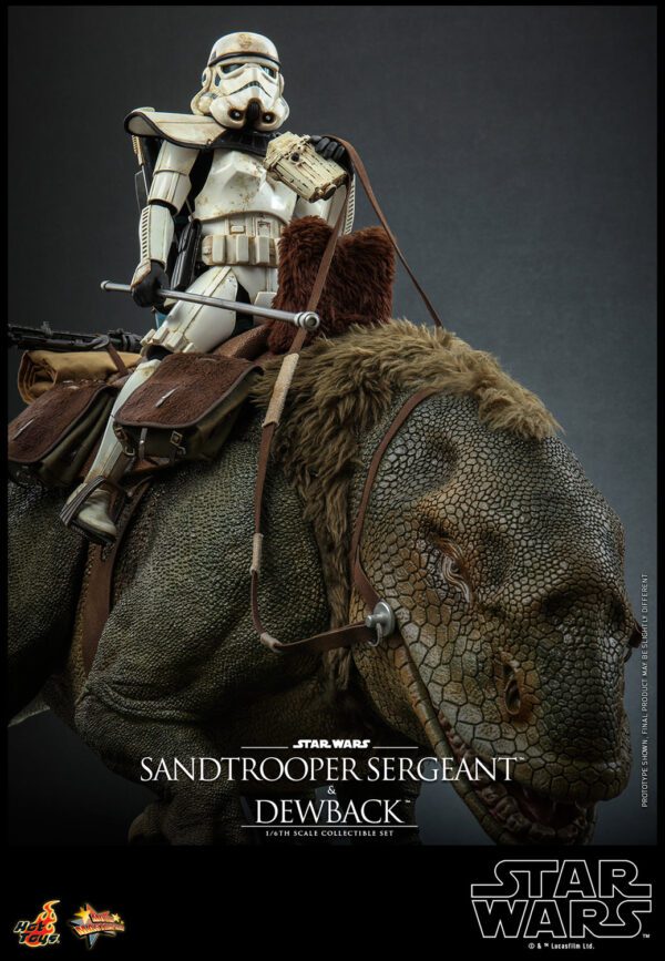 HOT TOYS 12" STAR WARS SANDTROOPER SERGEANT & DEWBACK DELUXE 1/6TH SIXTH SCALE SET MMS722 ANH - Image 16