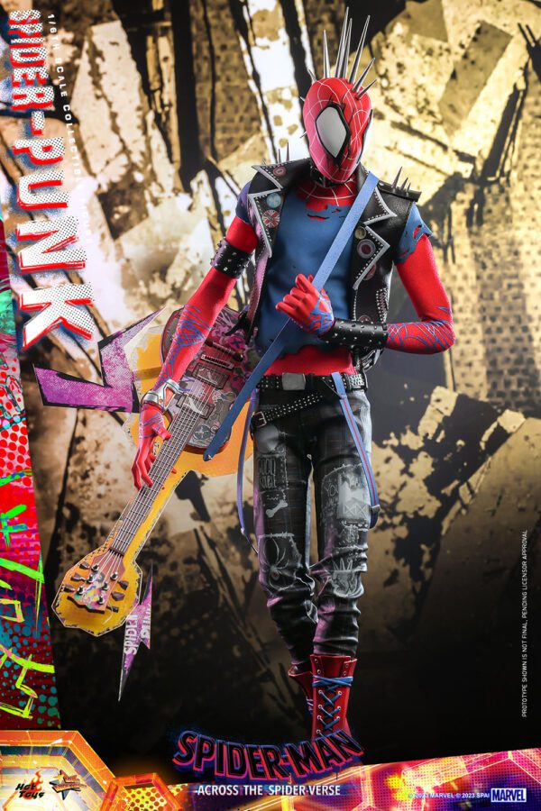 HOT TOYS 12" Spider-Man: Across the Spider-Verse Spider-Punk MMS726 1/6TH HOBIE BROWN - Image 6