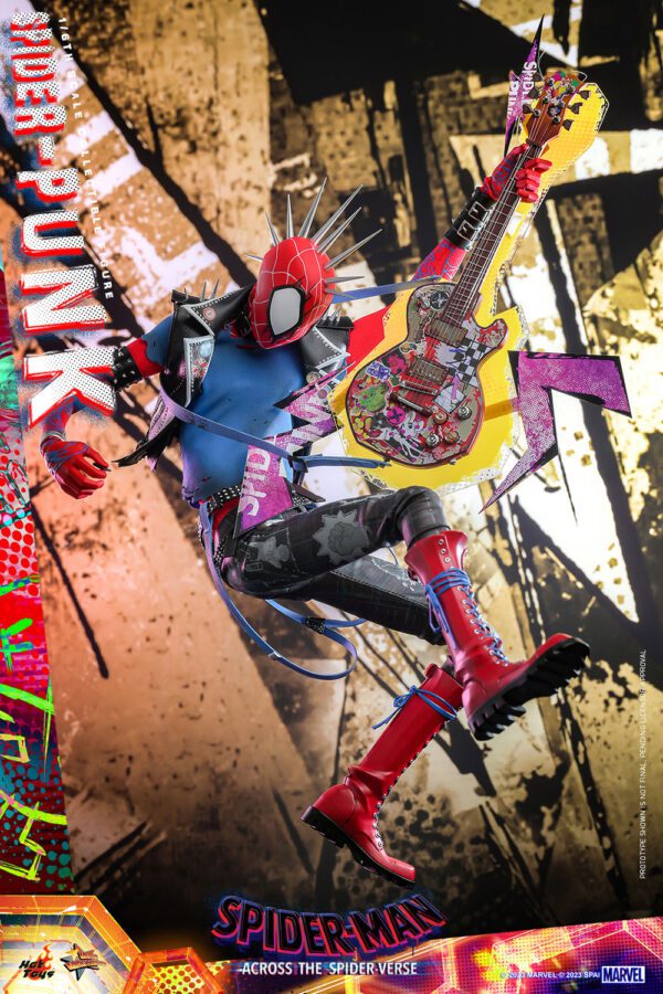 HOT TOYS 12" Spider-Man: Across the Spider-Verse Spider-Punk MMS726 1/6TH HOBIE BROWN