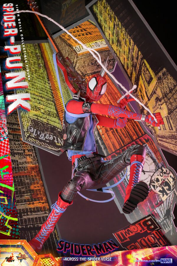 HOT TOYS 12" Spider-Man: Across the Spider-Verse Spider-Punk MMS726 1/6TH HOBIE BROWN - Image 9
