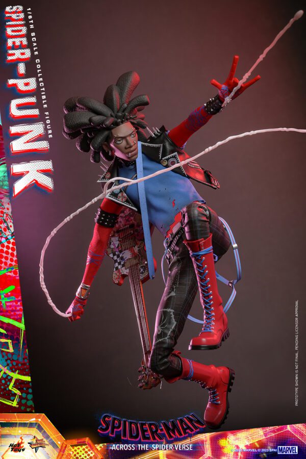 HOT TOYS 12" Spider-Man: Across the Spider-Verse Spider-Punk MMS726 1/6TH HOBIE BROWN - Image 3