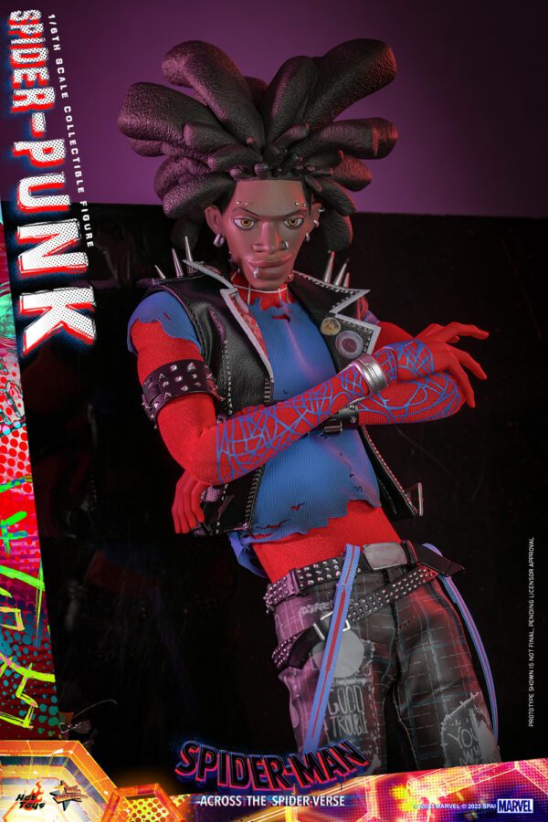 HOT TOYS 12" Spider-Man: Across the Spider-Verse Spider-Punk MMS726 1/6TH HOBIE BROWN - Image 14