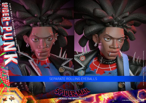HOT TOYS 12" Spider-Man: Across the Spider-Verse Spider-Punk MMS726 1/6TH HOBIE BROWN - Image 5