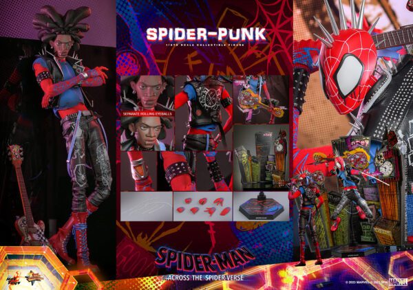HOT TOYS 12" Spider-Man: Across the Spider-Verse Spider-Punk MMS726 1/6TH HOBIE BROWN - Image 2