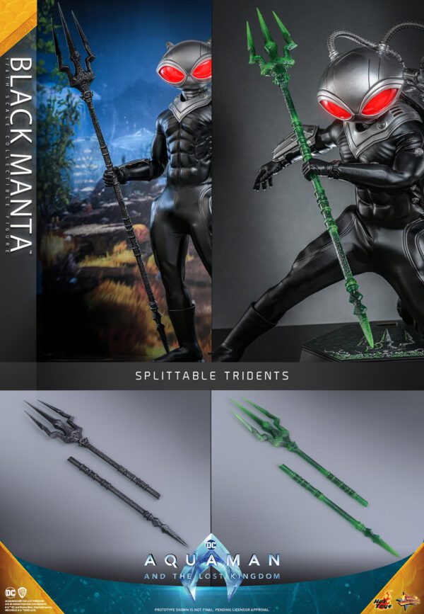 HOT TOYS 12" DC COMICS AQUAMAN BLACK MANTA 1/6TH SCALE FIGURE MMS739 - Image 14