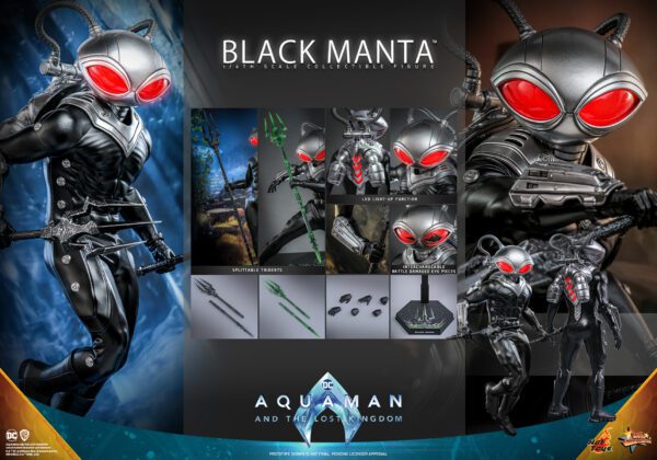 HOT TOYS 12" DC COMICS AQUAMAN BLACK MANTA 1/6TH SCALE FIGURE MMS739 - Image 2