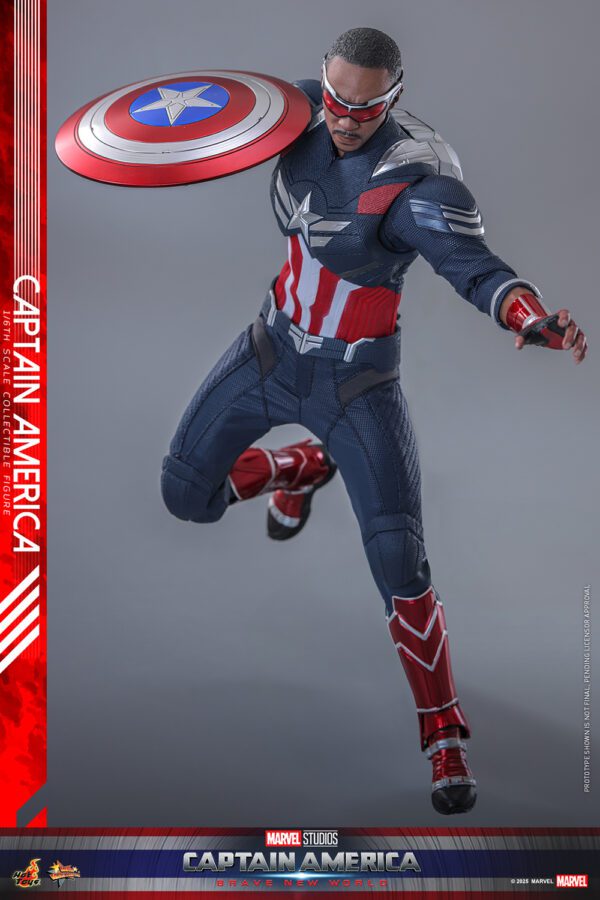 HOT TOYS 12″ MARVEL STUDIOS CAPTAIN AMERICA BRAVE NEW WORLD FALCON SAM WILSON SIXTH SCALE FIG MMS779 - Image 5
