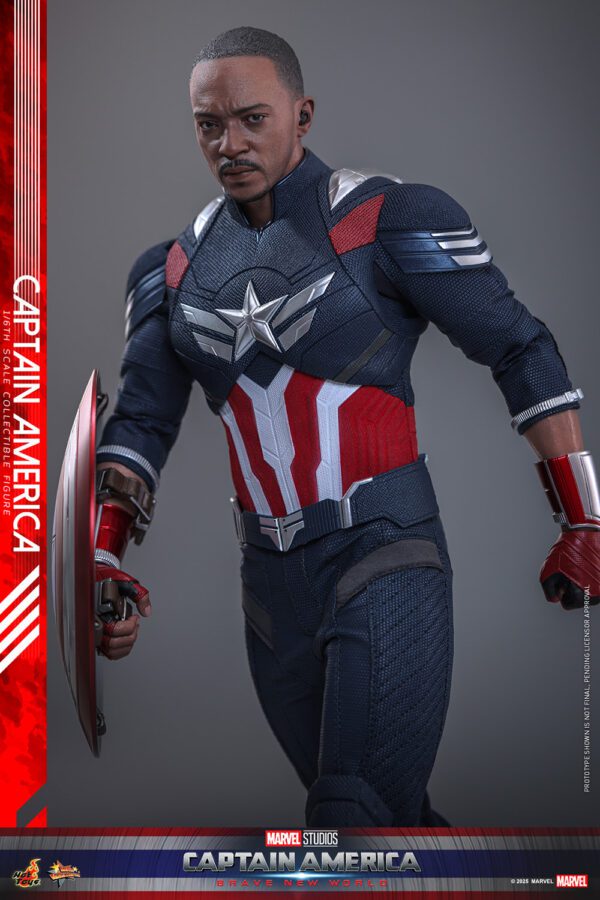HOT TOYS 12″ MARVEL STUDIOS CAPTAIN AMERICA BRAVE NEW WORLD FALCON SAM WILSON SIXTH SCALE FIG MMS779 - Image 3
