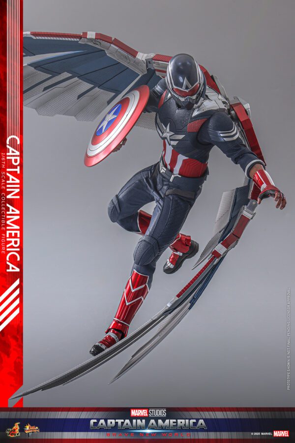 HOT TOYS 12″ MARVEL STUDIOS CAPTAIN AMERICA BRAVE NEW WORLD FALCON SAM WILSON SIXTH SCALE FIG MMS779