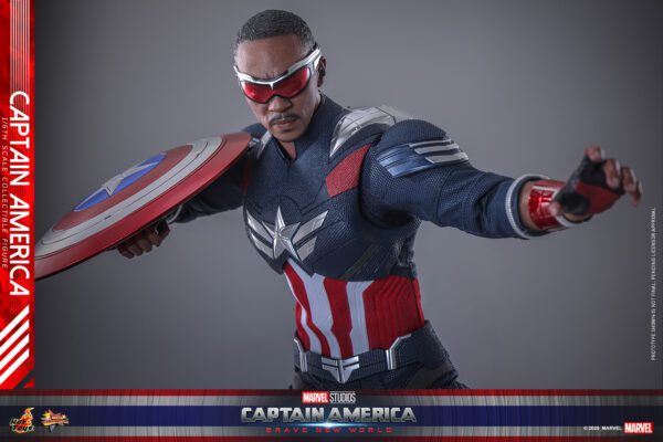 HOT TOYS 12″ MARVEL STUDIOS CAPTAIN AMERICA BRAVE NEW WORLD FALCON SAM WILSON SIXTH SCALE FIG MMS779 - Image 8