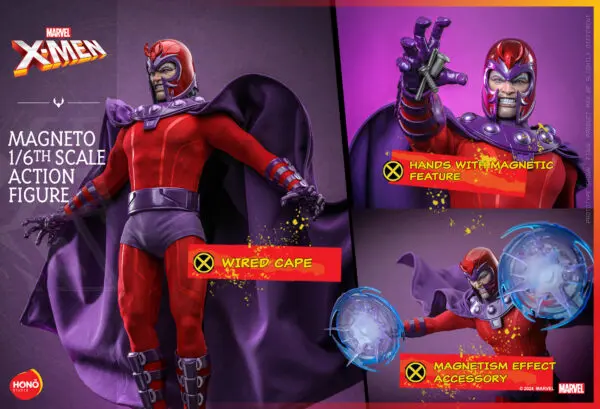 HOT TOYS HONO STUDIOS 12" MARVEL X-MEN MAGNETO SIXTH SCALE FIGURE HS02 - Image 17
