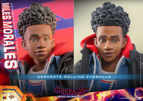 HOT TOYS 12" Spider-Man: Across the Spider-Verse Spider-MAN MMS710 1/6TH MILES MORALES - Image 14