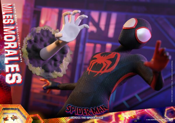 HOT TOYS 12" Spider-Man: Across the Spider-Verse Spider-MAN MMS710 1/6TH MILES MORALES - Image 23