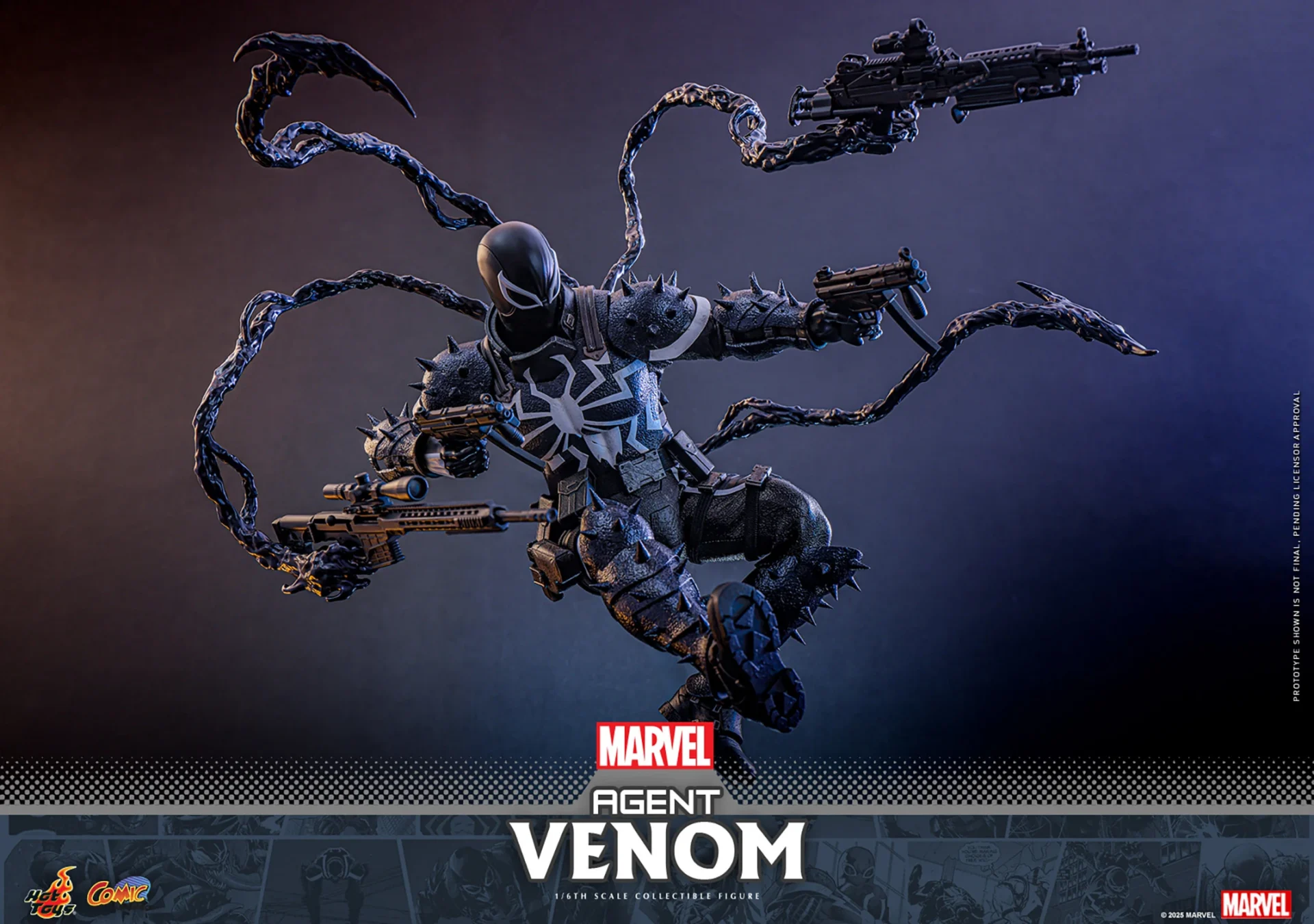 HOT TOYS 12" MARVEL COMICS SPIDER-MAN 2 AGENT VENOM 1/6 SCALE FIG CMS025 - Image 5