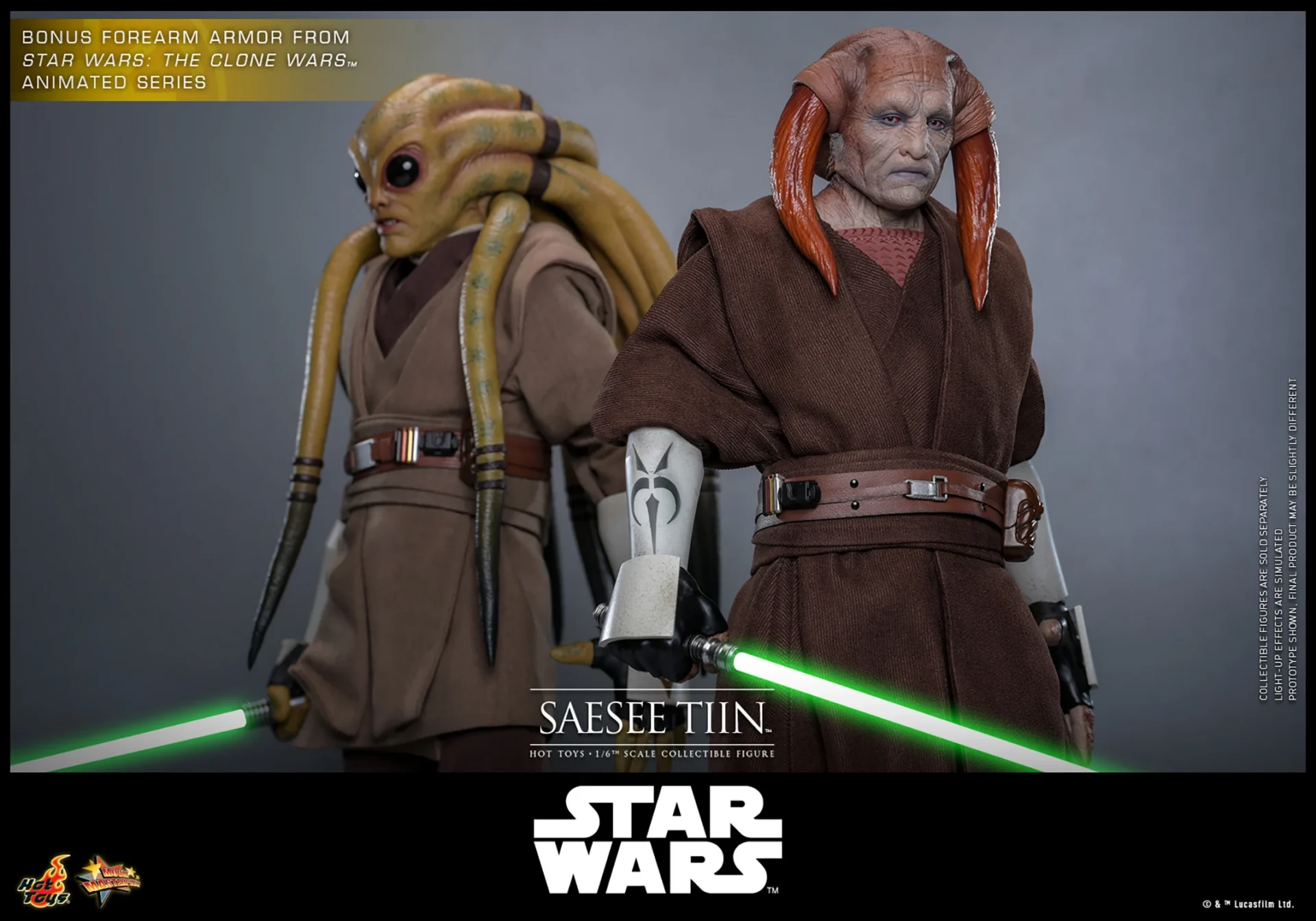 HOT TOYS 12" STAR WARS THE CLONE WARS ROTS SAESEE TIIN SIXTH SCALE FIGURE MMS820 - Image 12